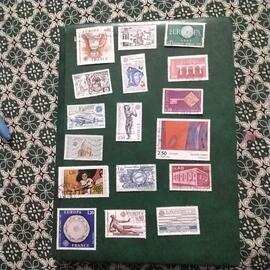 donne timbres collection europa