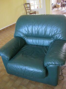 fauteuil vert