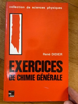 livre d’exercice de chimie, classe préparatoire