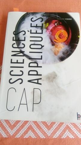 livre Cap cuisine sciences appliquées