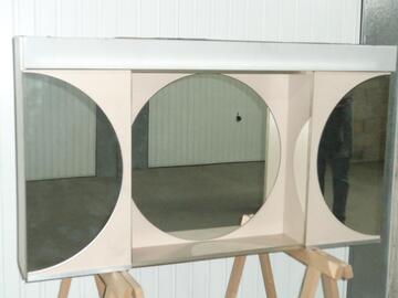 Armoire de toilette/ 2 portes avec miroir + miroir central