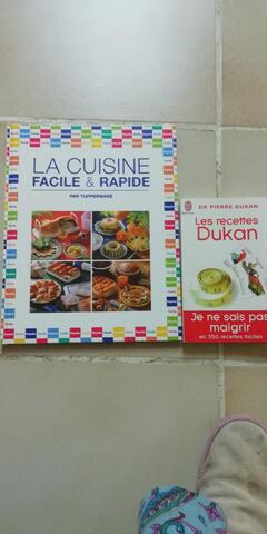 2 livres sur des recettes de cuisine