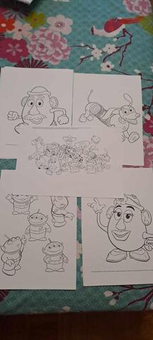 Lot 2 de pages à colorier Toy Story