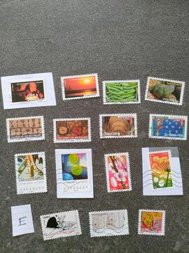 Timbres français lot E