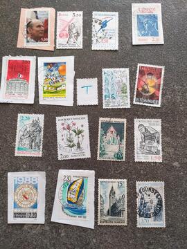 Timbres français lot T