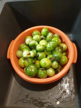 tomates vertes pour confiture