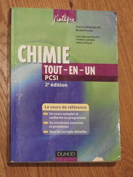 Livre chimie classe prépa