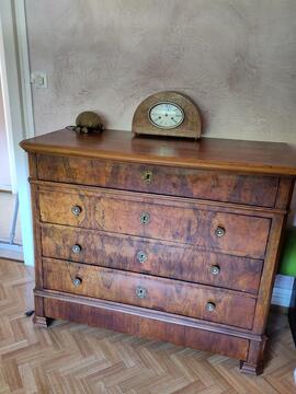 commode placage noyer