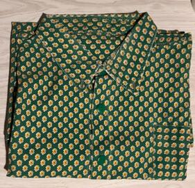 Chemise verte 6XL coton