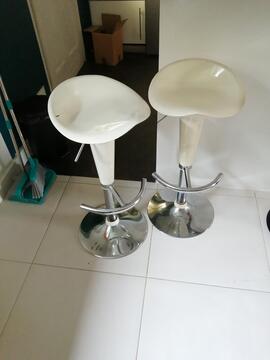 Tabouret de bar blan