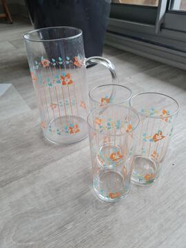 carafe et 3 verres