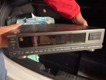 Chaîne hi fi Sony et lecteur cassette VHS JVC