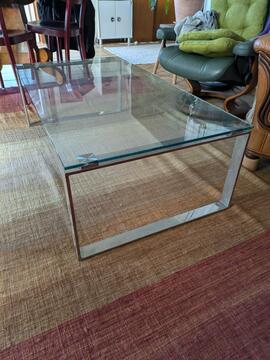 table basse en verre