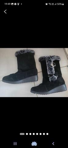 bottes fausse fourrure