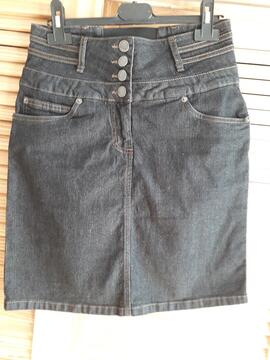 Jupe jean noire T 38