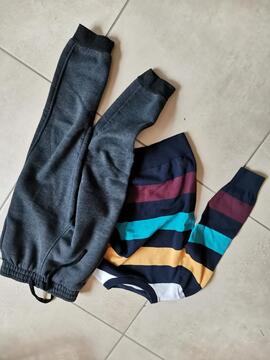 Pantalon molleton et pull 5/6ans