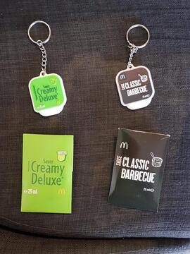 porte-clés sauces McDonald