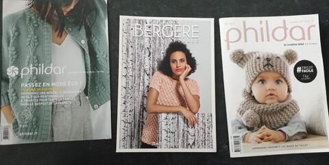 3 magazines tricot (patrons)