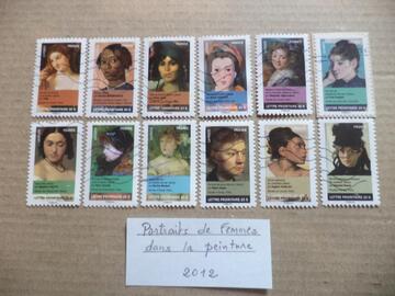 Série de 12 timbres de 2012