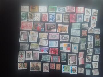 plus de 70 timbres de Belgique