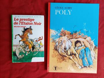 2 livres enfants "chevaux"