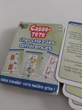 Jeu de cartes des différences