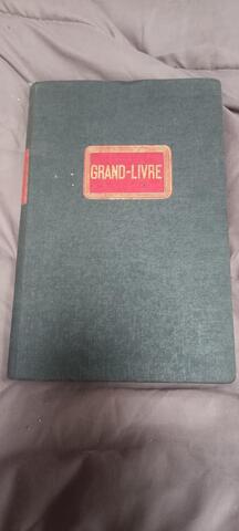 grand livre ancien de comptabilité