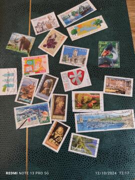 lot timbres France 2008