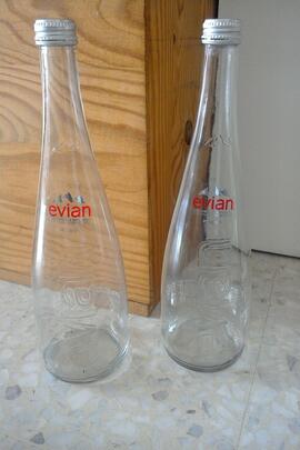 bouteilles evian en verre 75cl