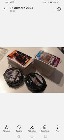 Lot cartes Star Wars et Marvel