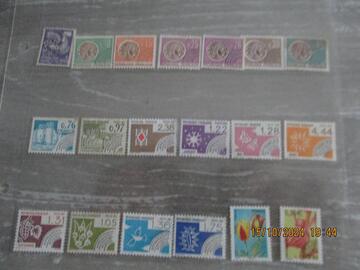 38 timbres France (Préoblitérés et Taxe)