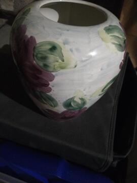 vase motif fleurs