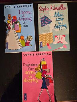 donne lot 3 livres Sophie Kinsella