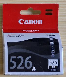 Cartoutche imprimante Canon Pixma noire CLI-526