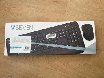 Clavier et souris sans fil QWERTY