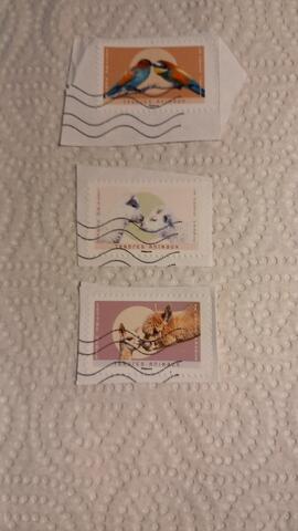 3 timbres TENDRES ANIMAUX