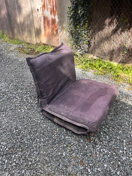 fauteuil lit une place velours noir