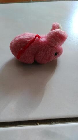 peluche lapin rose