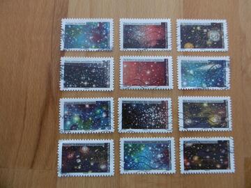 Série 12 timbres Tutoyer les étoiles 2021