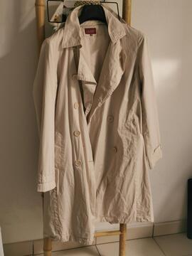 Trench coat femme T38/40 ecru