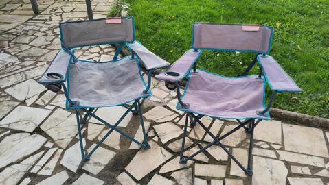 2 fauteuils pliants Quechua (Decathlon)