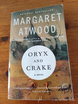 Roman en anglais 'Oryx and Crake' de Margaret Atwood