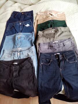 Jeans et pantalons toiles divers coloris T38/40