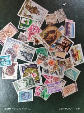 lot unique timbres Asie