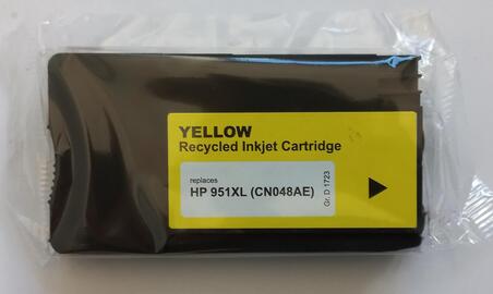 Cartouche (recyclée) HP 951XL, couleur Jaune