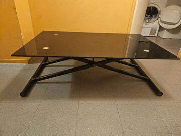 table en verre