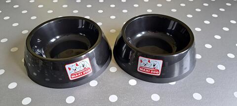 Lot de deux gamelles pour chien et chat