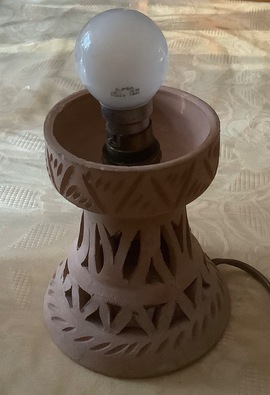 support de lampe style maghrébin à teindre