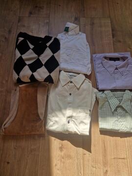 lot vêtements homme chemises et pull T42