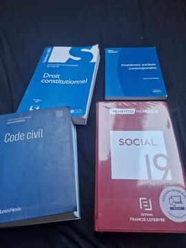 livres code civil, Droit, etc